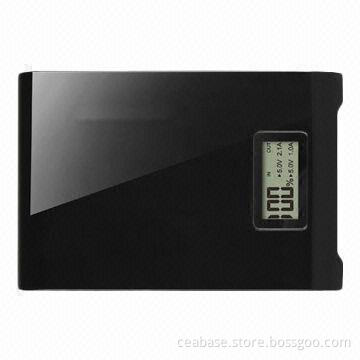 12,000mAh Power Bank, LCD Shows Power Capacity, with LED Light